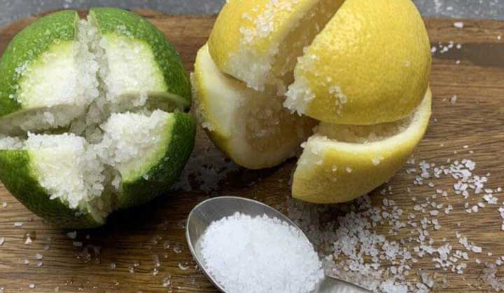 Coupez le citron mettez du sel dessus astuce incroyable