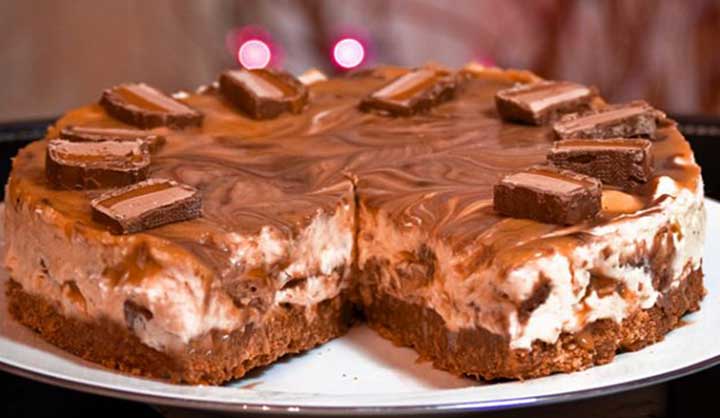 Gâteau au fromage à la barre Mars