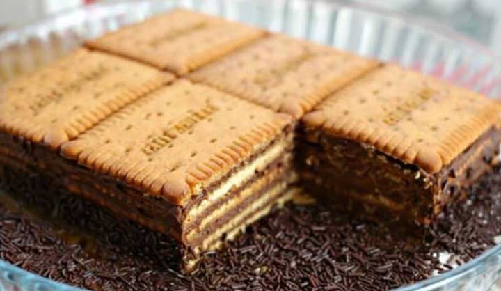 Gâteau aux biscuits et chocolat bon souvenir d’enfance