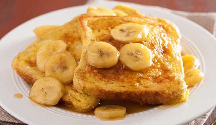 Pain Perdu Brioché à la Banane Caramélisée très suave