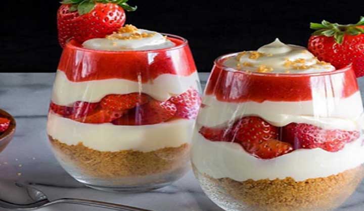 le parfait à la fraise, un dessert léger et délicieux